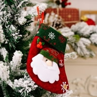 Leke Božićne čarape za lutke Sock Santa Candy poklon kesice Xmas Tree Viseći dekor
