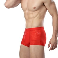 Muško donje rublje plus veličine kratkih nogu udobnim prozračnim evernim pretplatnim gaćicama crvena