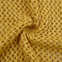 Rovga ženski pulover Dukseri ženska vuna pletena vanjska habanje zaštita od sunca pletena kapuljača