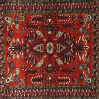 Ahgly Company u zatvorenom pravokutniku Tradicionalni crvenkasti smeđi Perzijski prostirke, 4 '6'