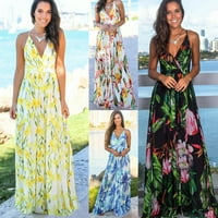 Žene dame boho cvjetni maxi haljina koktel radna zabava večernja ljetna plaža jezero sendurss kupovina