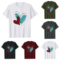 Košulja za ženske kratkih rukava kratkih rukava naših srčanih grafičkih metala casual lijepim majicama