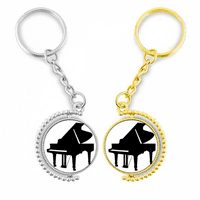 Klavir klasični muzički instrument uzorak rotirajućeg rotirajućeg ključa za ključeve