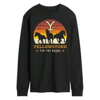Yellowstone - divlji konji - muške majice dugih rukava