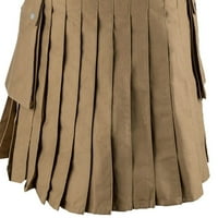 Mnycxen Muns Vintage Kilt Scotland Gothic Fashion Kendo džepne suknje Škotske odjeće