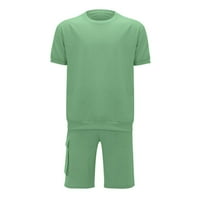 Ljetna radna odjeća Multi Pocket Capris Muški sportski set Trend Ležerne prilike kratkih rukava Lično