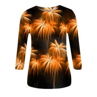 Amousa ljetne vrhove majice za žene Slatke grafičke grafike za grafike Bluze casual plus veličina osnovnih