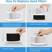 Kućni pročišćivač zraka 3-IN-True HEPA filter za čišćenje zraka za mirise alergije i kućne ljubimce