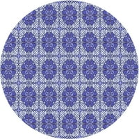 Ahgly Company u zatvorenom okruglom uzorkovnom rubu plave rubne asortimane, 8 'krug
