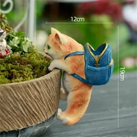 FAIRNULL Vremenska otporna mačka višenamjenska smola Micro Pejzažna minijaturna ruksaka mačka za vrt