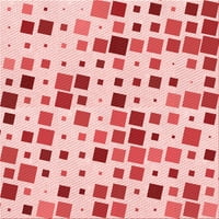 Ahgly Company u zatvorenom kvadratu svijetlo crvene ružičaste prostirke, 3 'kvadrat