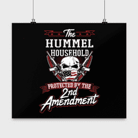 Prezime Hummel poster - Domaćinstvo zaštićeno 2. drugom Amandmanom - Personalizirani ljubitelji pištolja