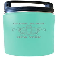 Cedar Beach New York Suvenir Oz ugravirani morski izolirani dvostruki zidni boca od nehrđajućeg čelika