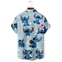 Disney lilo & Bowitch majica s kratkim rukavima djecu odrasli Havajska majica casual gumb dolje majice
