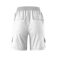 Xinqinghao baggy teretni hlače za žene Ljeto u boji kratke hlače labave modne ležerne ljetne hlače sa džepovima bijeli m