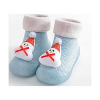 Binmer Božićne zimske plišane cipele za dijete 0- godina stare baby čarape cipele i žene u zatvorenim