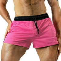 Muške kratke hlače Proljeće Ljeto Trendy Solid Color Fashion Streetwear Fitness Tie džep Jednostavne