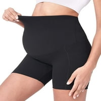 Ženske kratke hlače za trbuh biciklističke vježbe Yoga Ljetna trudnoća Pokrenuta kratkim gamašima