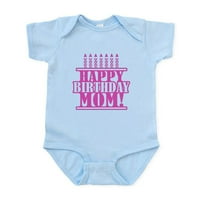 Cafepress - sretan rođendan mama novorođenčad - beba svjetlo bodi, size novorođenče - mjeseci