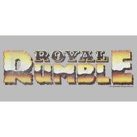Djevojka WWE Royal Rumble logo Grafički tee Athletic Heather Veliki