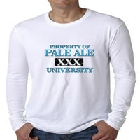 Nekretnina Pale Ale University - Pivo piće Muška majica s dugim rukavima