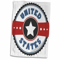 3Droze Sjedinjene Države - Patriotski grafički dizajn Sjedinjenih Država - ručnik, prema