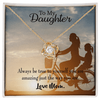 Mojoj kćeri biti istina prema sebi od mame Infinity čvor ogrlica s ogrlicama