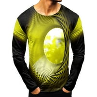 Šumyyashe T majice za muškarce Zimska pada modni sportski apstraktni digitalni tisak okrugli vrat dugih