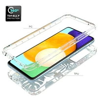 Za Samsung Case 5G, mantto zamotač za 360 stepeni [Zaštita od punog karoserije] Branik sa uzorkama [Zaštitni