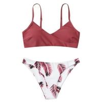 Plus size Tankini kupaći kostimi za žene Podesite push-up kupaći kostimi za kupaće kostimice cvjetne