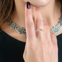 Yuehao zvoni modno i otvaranje slova s ​​dijamantnim prstenom dame nakit k