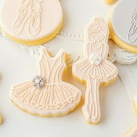 Baletni tematski kolačić - višenamjenski plastični kolačići za pečat za pekaru