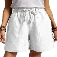 Prednjeg swwalk dame ljetne plažne kratke hlače casual visoke struke kratke hlače sa džepovima