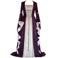 Ženska vintage keltska podne duljine renesanse gotičke haljine Swing haljina kratka ljuljačka haljina