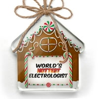 Ornament tiskani jedno strani svjetovi najtopliji elektrolog Božić Neonblond