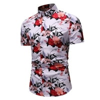 B91XZ Muška majica Ležerne prilike modernog bluza Poslovna majica kratkih rukava Top Muški modni ispis