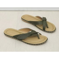 Daeful Flip Flops za žene široke širine Theng sandale dame Ljeto plaža Slatka stana kopče cipele za