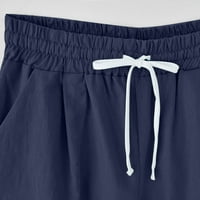 Ženski ljetni tisak pet bodova velike veličine pamučne hlače casual hlače Teretane kratke hlače Dresne