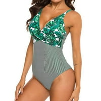 Kupaći kostimi Rovga za žene žensko cvijeće ispisano bikini jednodijelni kupaći kostim kupaći kostim