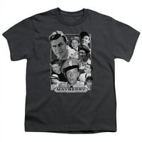 TREVCO CBS2385-YT-Andy Griffith & Mayberry Youth 18-kratki majica, ugljen - ekstra veliki