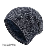 Ženske kape žene Muške dvotonski pleteni šešir zime topli šešir Unise pulover šeširi za muškarce