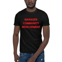 2xl Crvena menadžerka Razvoj zajednice kratkih rukava pamučna majica po nedefiniranim poklonima
