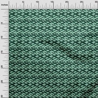 Onuone Rayon Mint Zelena tkanina Geometrijska tkanina za šivanje tiskane plovne tkanine u dvorištu široko