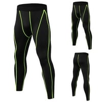Muškarci solidne pantne linije dizajn fitness trčanje trening hlače Prozračne hlače za brzo sušenje