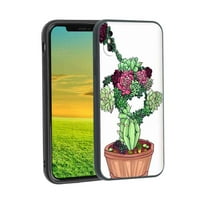 Kompatibilan sa iPhone XS telefonom telefona, sukulencije-biljke - Case Silikonska zaštitna za zaštitu