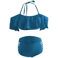 Velika veličina Split kupaći kostim bikini Split kupaći kostim od ramena Split Beach Bikini sa rubom