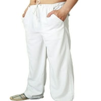 Bomotoo muškarci duge hlače bočni džepovi modna dna odmora Sredina struka Solid boja Loungewear
