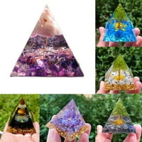 Amethyst Crystal Cleaning Sphere Orgonite piramida sa Reiki Obsisians Chakra Energy Orgone Kamen za