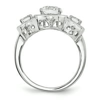 Sterling Silver & CZ Brilliant Wirbers Ring