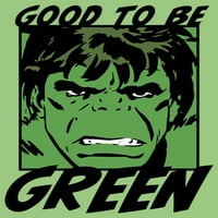 Dan djevojke Marvel St. Patricki Hulk, dobro je biti zelena grafička tee zelena jabuka velika